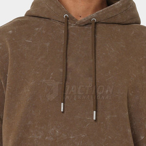 Vente en gros, sweat à capuche délavé à l'acide style basique pour hommes, vêtements décontractés pour hommes, coupe ajustée, sweats à capuche de meilleure qualité - Product Image 6