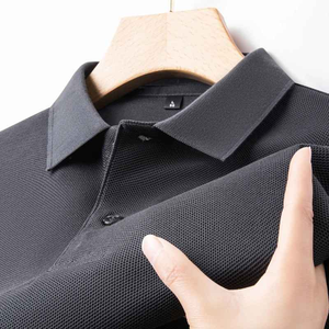 เสื้อโปโลชาย ดีไซน์ล่าสุด สีน้ำตาล ผ้าฝ้าย 100% คุณภาพสูง สีพื้น - Product Image 4