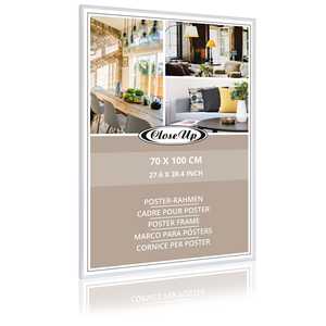 Cadre d'affiche en plastique blanc 70 x 100 cm - Product Image 1