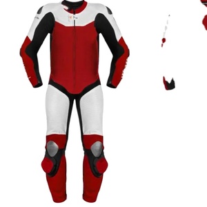 2024 traje de carreras de nailon Unisex personalizado rojo impermeable a prueba de viento Protección corporal para motocicleta Auto Racing ropa deportiva de talla grande - Product Image 1