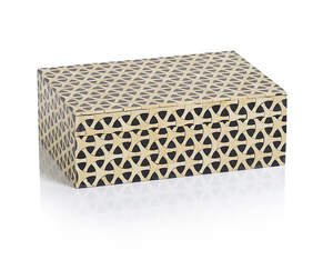 Nouveauté Boîte de rangement pour bijoux en os incrusté faite à la main Design élégant Boîte à collier en os incrusté pour femmes - Product Image 5