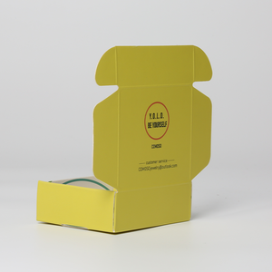 Boîtes en <span class=keywords><strong>carton</strong></span> jaune, emballage, impression recto verso, boîtes en <span class=keywords><strong>carton</strong></span> couleur, boîtes à pizza en <span class=keywords><strong>carton</strong></span> ondulé avec logo <span class=keywords><strong>pour</strong></span> la nourriture - Product Image 4