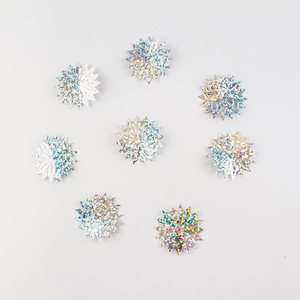 Sequin รูปร่างพิเศษหลุมศูนย์กลางขนาดเล็กสีโฮโลแกรม, selanusa - Product Image 1