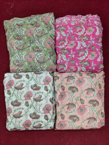 Algodón orgánico Bloque de mano Tela impresa Moda Suave Estampado de frutas Bolsos de mujer Cortinas Cubiertas Venta al por mayor Niños Vestido Toldo - Product Image 5