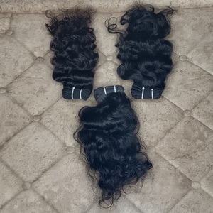 Extensions de cheveux Remy indiens de 16 pouces Cheveux humains bouclés - Product Image 3