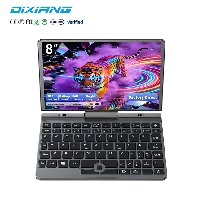 Ultra Light 8" 2-in-1 Tablet Laptop N95 12GB DDR5 RAM 512GB SSD IPS Touch Screen Windows 11 Travel Business Computer