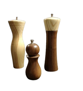 Ensemble de deux salières et poivrières en bois écologiques pour la maison, l'hôtel, le restaurant, prix de gros - Product Image 4