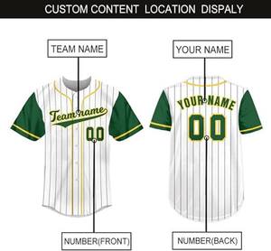 Maillot de baseball rayé en polyester 100% personnalisé, qualité supérieure, uniforme de baseball pour la compétition, uniforme de baseball pour les jeunes - Product Image 3