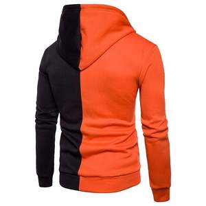 <b>Mens</b> Color Block Zip Up Hoodie Slim Fit Fleece <b>Casual</b> Streetwear Hooded <b>Jacket</b> Warm Winter Fashion Top - Product Image 5