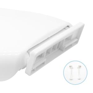 Sistema di chiusura morbida in polipropilene PP bianco coprisedile universale Design Tablet accessorio da bagno-confezione da 1 - Product Image 4
