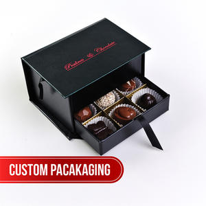 Emballage personnalisable de boîte de chocolat Conception écologique Matériaux de papier durables de qualité supérieure Avantage UV Cadeau alimentaire Services OEM ODM - Product Image 2