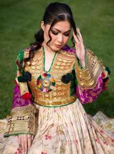 เดรสหรูของผู้หญิงจากอัฟกานิสถานพร้อมด้วยงานฝีมือที่ประณีตเหมาะสำหรับงานแต่งงานและงานรื่นเริงทุกขนาด - Product Image 2