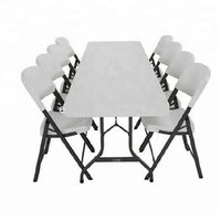 Table pliante en plastique moderne de haute qualité pour pique-nique, Table pliante en plastique Portable, Tables de pique-nique en plastique pour enfants