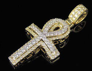 High Quality <b>Men</b> Rapper Religious <b>Cross</b> Moissanite Diamond Sterling <b>Silver</b> Hip Hop Style Luxury Pendant - Product Image 3