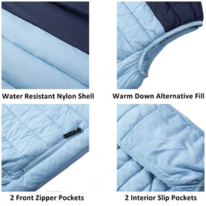 Chaleco acolchado de invierno cálido y ligero personalizado OEM para hombre estilo informal con cremallera y chaleco informal transpirable de talla grande - Product Image 4