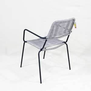 Chaise de salle à manger d'extérieur CH-Factory avec coussins élégants Chaise de jardin réglable - Product Image 4