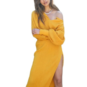 Personnalisé solide imprimé dames mode robes fabricant femmes soirée longue fente satin épaules dénudées robe polynésienne - Product Image 1
