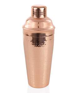 Designer Etched Copper Cocktail <b>Shaker</b> With Artistic Pattern And Premium Polished Finish for Bars - Product Image 3