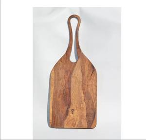 Planche à découper en bois d'acacia de cuisine planche de service de fromage avec poignée planche de service alimentaire - Product Image 3