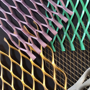 רשת מתכת מגולוונת יהלום 4x8 <span class=keywords><strong>5x10</strong></span> מברזל בעובי 1 מ\\\"מ, לוחות הליכה למכירה - Product Image 3