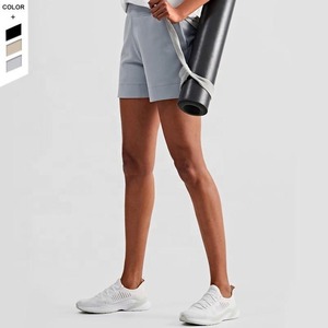 Pantalones cortos de entrenamiento para mujer, ropa de gimnasio sin costuras, pantalones de Yoga para entrenamiento físico, pantalones cortos de cintura para mujer, mallas con bolsillos - Product Image 2