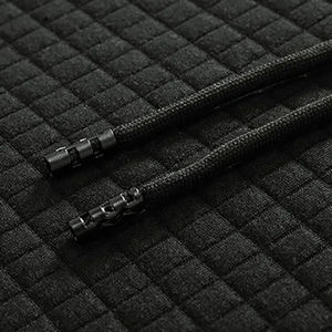 Sudaderas con capucha simples extragrandes de algodón de alta calidad para hombre, diseño personalizado, ropa de invierno negra teñida lisa - Product Image 6