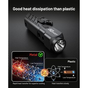 Combo Lampe Laser EZshoot 1700 Lumens LED en Aluminium Magnétique Rechargeable Rail Picatinny M Professionnel Sportif - Product Image 4