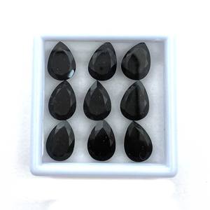 Collar de turmalina negra Natural de alta calidad, certificado IGI, 10*14mm, piedras facetadas de pera de corte brillante, piedras preciosas sueltas transparentes - Product Image 4