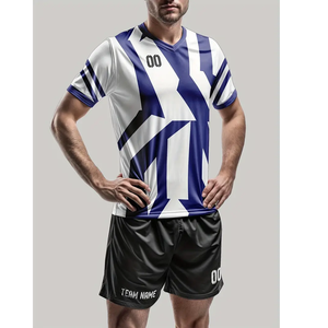 Camiseta de fútbol americano personalizada de alta calidad, Camiseta corta de equipo de sublimación con estampado Premium, camiseta de fútbol Premium 100% poliéster - Product Image 2