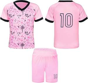 Maillot de football pour enfants unisexe pour filles et garçons Tenues de football doux Cadeau idéal pour les petits athlètes de 2 à 14 ans - Product Image 1