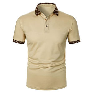 Camiseta Polo de secado rápido de alta calidad de primera calidad, camiseta de Golf a rayas de manga corta para hombre - Product Image 6