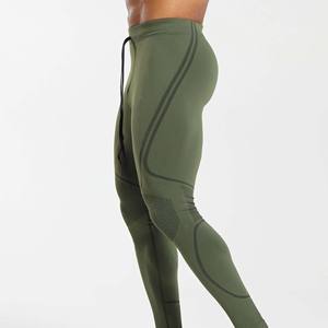 Mallas de compresión de cintura media sólidas personalizadas para hombres y mujeres, mallas de yoga para gimnasio, mallas de yoga con cintura elástica - Product Image 2