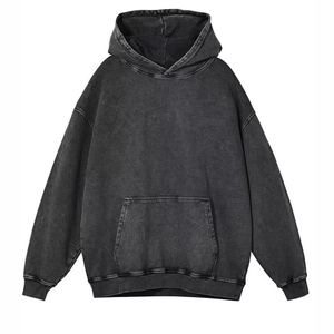 เสื้อฮู้ดผ้าคอตตอนผ้าขนแกะ100% เสื้อฮู้ดซักสีตามสั่งสำหรับ2025 - Product Image 2