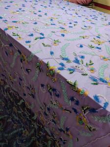 ผ้าลูกไม้ตาข่ายปักเลื่อม 3 มิติ แบบถักลายแจ็คการ์ด สำหรับชุดเด็กผู้หญิง - Product Image 2