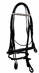 Bridon pour chevaux de haute qualité, personnalisable, léger, orné de strass, en cuir durable rembourré avec des options décoratives fantaisie, couleurs personnalisées - Product Image 3