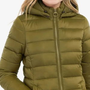 OEM Mujeres Puffer Jacket Venta al por mayor Uso al aire libre Poliéster Soporte de las mujeres Puffer - Product Image 3