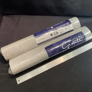 Gianti Lot de 2 rouleaux de papier peint texturé gris 57 Sq. Ft. 11 Yd X 21î NOS (Nouveau Vieux Stock) - Product Image 1