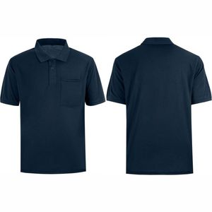 Chemise décontractée à manches courtes pour homme, 100 % coton, tricotée, imprimée, anti-plis, style golf, pas chère - Product Image 4
