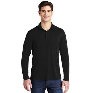 Camisas Polo de Golf Casuales de Primavera para Hombre, de Alta Calidad, con Patrón Sólido, Transpirables, de Manga Larga - Product Image 4