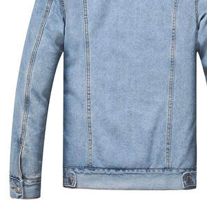 เสื้อแจ็คเก็ตผู้ชายสีพื้น ขนาดสั่งทำได้ กันลม อุ่น ระบายอากาศดี แขนยาว ปกพับได้ ผ้าเดนิม - Product Image 2