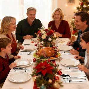 Juego de Cubiertos de Acero Inoxidable de Alta Calidad, Aptos para Lavavajillas y Ecológicos, para Cenas Festivas y Uso Diario - Product Image 3