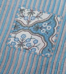 Women's Quilted Cotton Tote <b>Bag</b> with <b>Shoulder</b> Strap Hand Block Printed Fashion Accessory <b>Large</b> Capacity Daily Use Shopping - Product Image 2