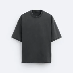 メンズTシャツ綿100% クルーネックヘビーウェイトカスタムロゴブランクロゴデザイン高品質TシャツストリートウェアTシャツ男性用