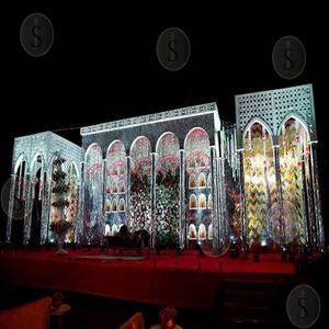 Espejo de Madera Tallada, Decoración Elegante para Escenarios de Boda y Ocasiones Especiales - Product Image 2