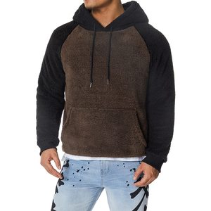 Sudadera con capucha de lana de poliéster 100% de alta calidad para hombres logotipo personalizado bordado impresión 220 Gsm estilo suelto de talla grande Casual otoño - Product Image 3