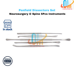 Juego de 5 Dissectores Penfield de Acero Inoxidable de Grado Médico de Alta Calidad OldMed, Instrumentos de Neurocirugía de Columna Vertebral, Autoclavables - Product Image 3