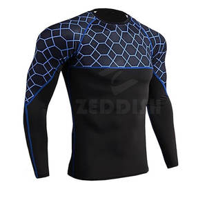 Venta al por mayor personalizado tamaño de los hombres de Fitness traje de compresión de secado rápido 100% algodón patrón sólido de talla grande para el invierno - Product Image 2