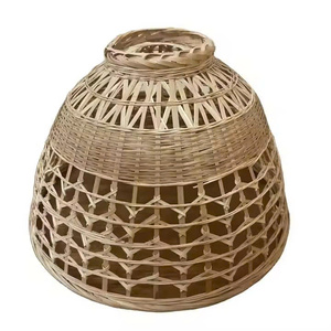Abat-jour tricoté à la main artisanat en bambou durable de l'usine de rotin au Viet Nam - Product Image 1