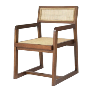Fauteuil en bois massif de style traditionnel fait à la main, écologique, durable, avec rangement réglable, pour la maison, le salon, la villa, l'hôtel, l'appartement - Product Image 1