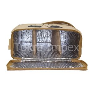 Tùy chỉnh vòng tái sử dụng thân thiện với môi xách tay nhôm lá lót cách điện đay Túi lạnh cho dã ngoại nóng/lạnh đồ uống & thực phẩm - Product Image 4